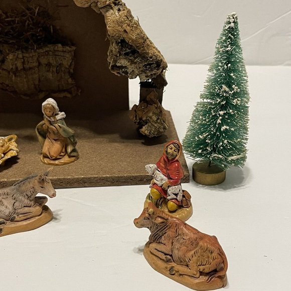 vintage 1989 fontanini manger nativity lot Mary Joseph Jesus Wise Men Animals - Picture 6 of 12